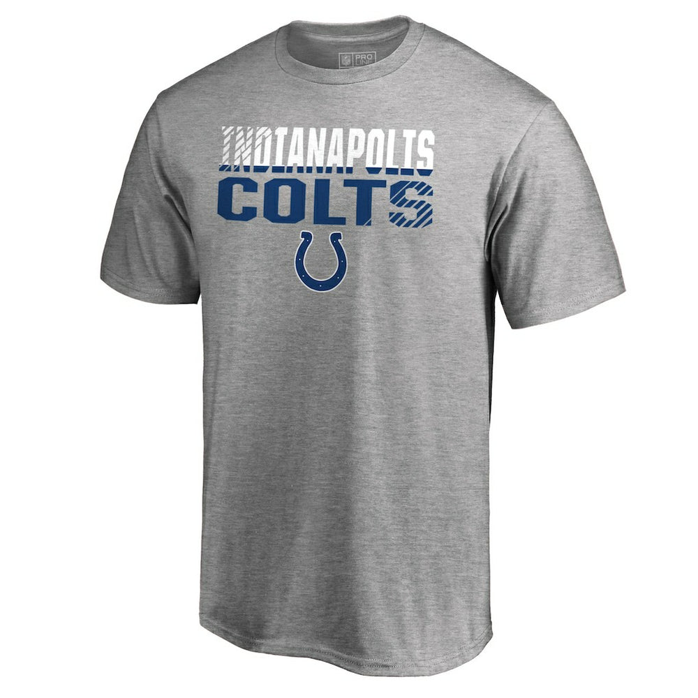 Indianapolis Colts Iconic Collection Fade Out T-Shirt - Ash on sale