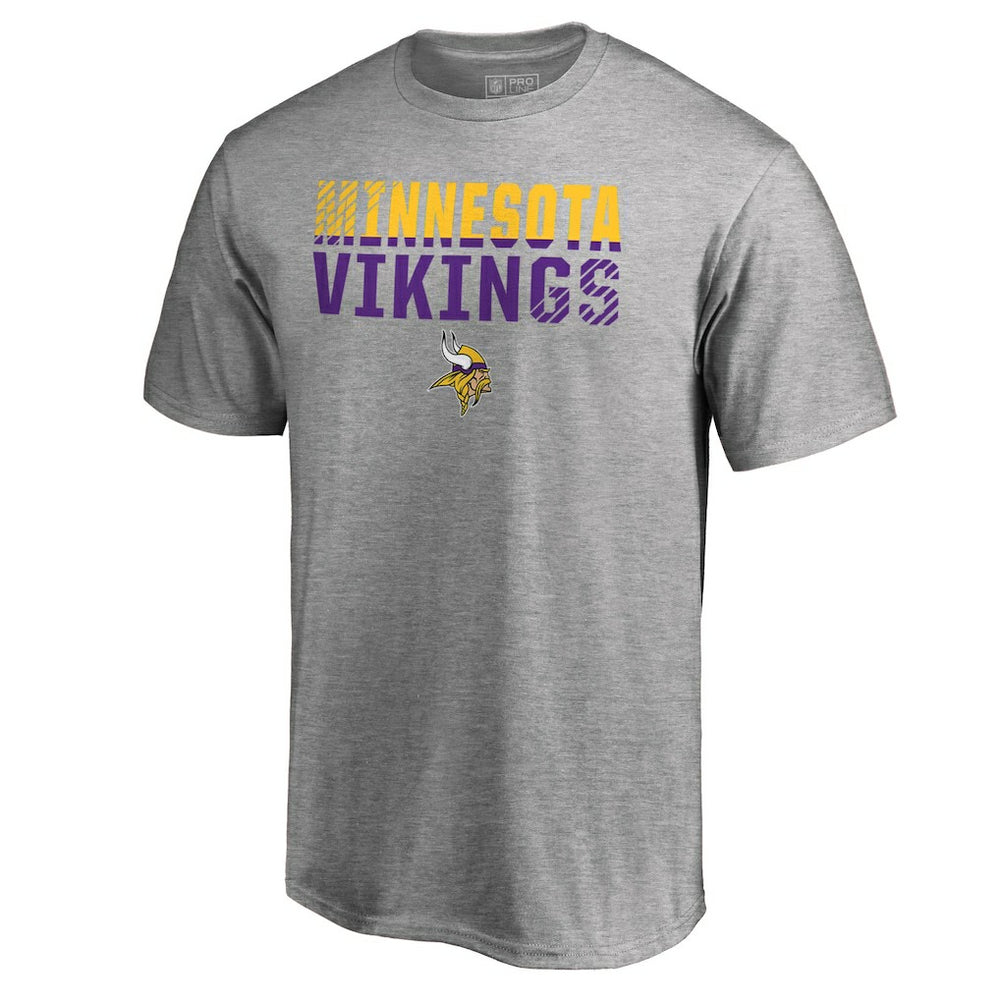 Minnesota Vikings Iconic Collection Fade Out T-Shirt - Ash sale