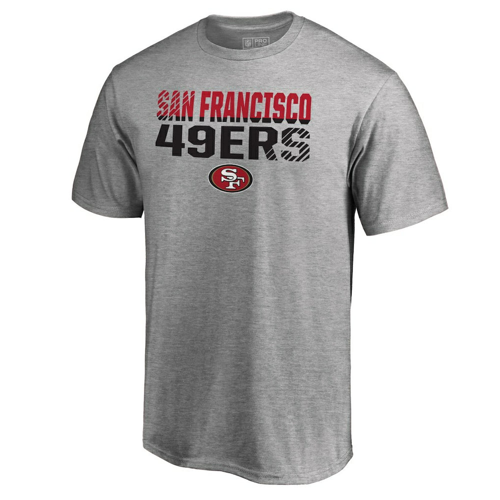 San Francisco 49ers Iconic Collection Fade Out T-Shirt - Ash discount