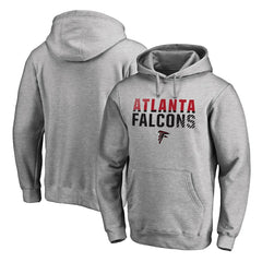 Atlanta Falcons Iconic Collection Fade Out Pullover Hoodie - Ash discount