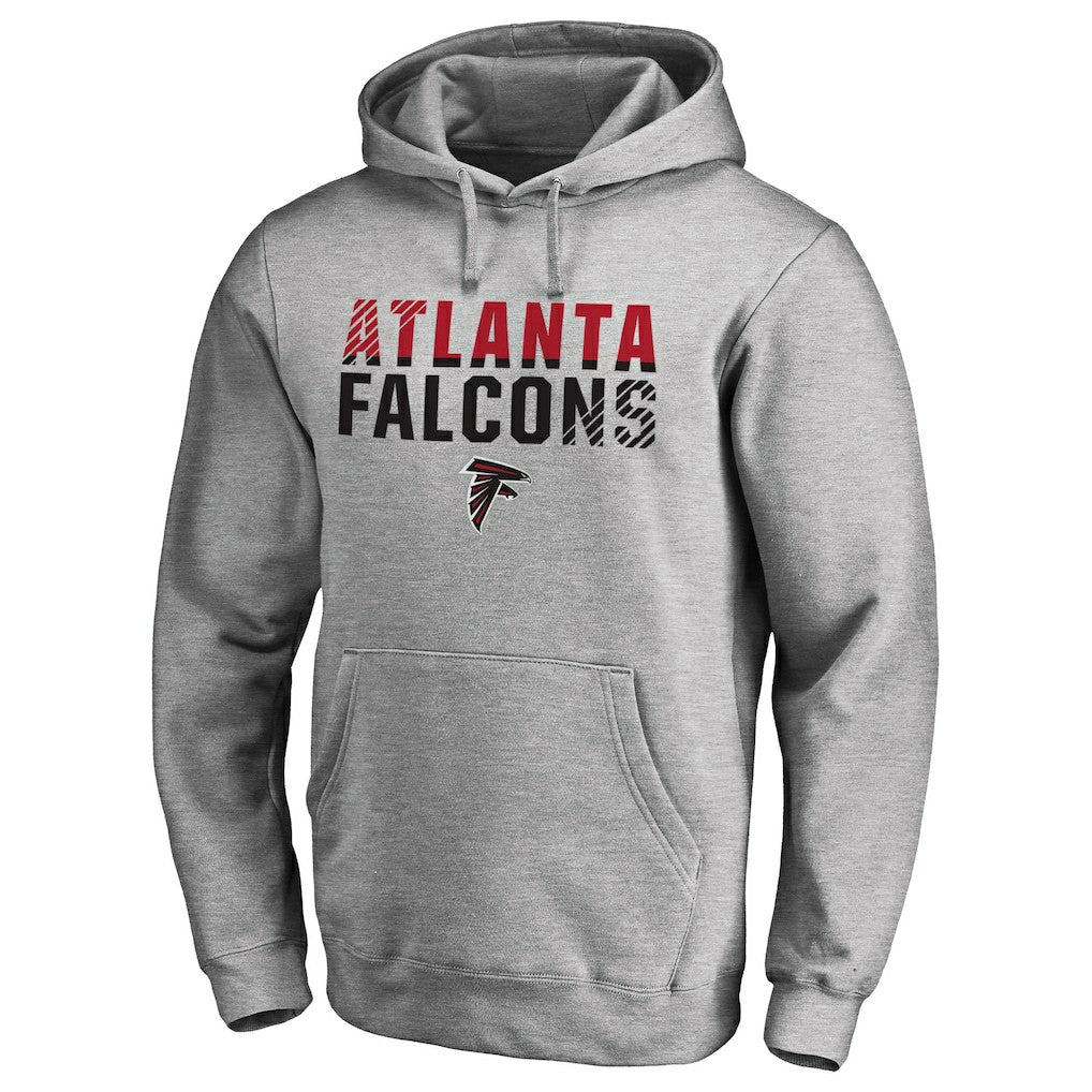 Atlanta Falcons Iconic Collection Fade Out Pullover Hoodie - Ash discount