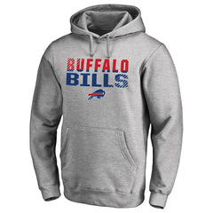 Buffalo Bills Iconic Collection Fade Out Pullover Hoodie - Ash sale