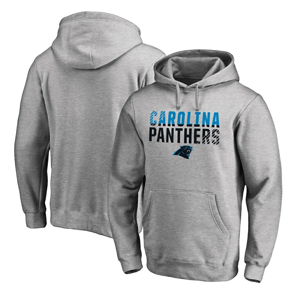 Carolina Panthers Iconic Collection Fade Out Pullover Hoodie - Ash online
