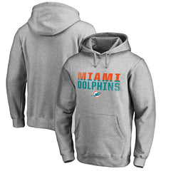 Miami Dolphins Iconic Collection Fade Out Pullover Hoodie - Ash for sale
