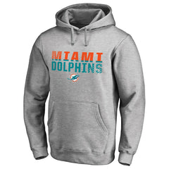 Miami Dolphins Iconic Collection Fade Out Pullover Hoodie - Ash for sale