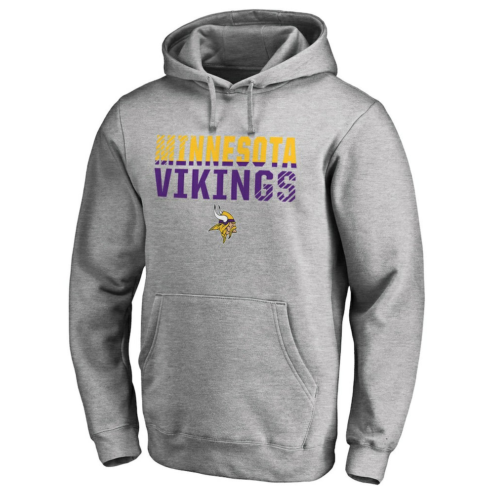 Minnesota Vikings Iconic Collection Fade Out Pullover Hoodie - Ash on sale