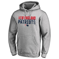 New England Patriots Iconic Collection Fade Out Pullover Hoodie - Ash sale