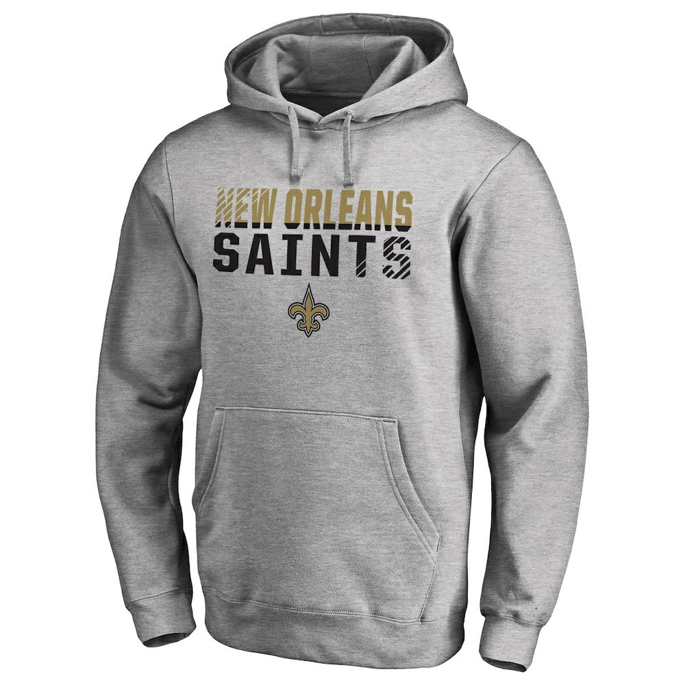New Orleans Saints Iconic Collection Fade Out Pullover Hoodie - Ash on sale