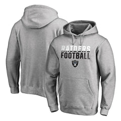 Las Vegas Raiders Iconic Collection Fade Out Pullover Hoodie - Ash outlet