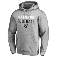 Las Vegas Raiders Iconic Collection Fade Out Pullover Hoodie - Ash outlet