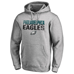Philadelphia Eagles Iconic Collection Fade Out Pullover Hoodie - Ash on sale
