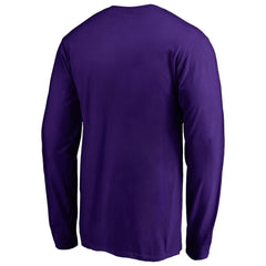 Baltimore Ravens Iconic Collection On Side Stripe Long Sleeve T-Shirt - Purple discount