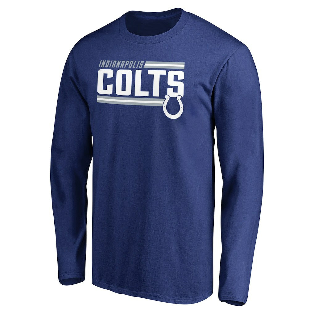 Indianapolis Colts Iconic Collection On Side Stripe Long Sleeve T-Shirt - Royal online