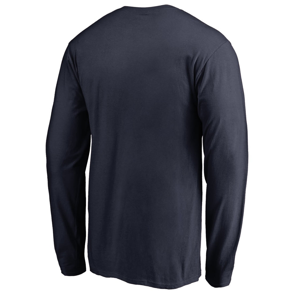 Seattle Seahawks Iconic Collection On Side Stripe Long Sleeve T-Shirt - College Navy for sale