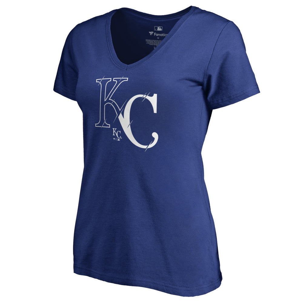 Kansas City Royals Women's X-Ray V-Neck T-Shirt - Royal