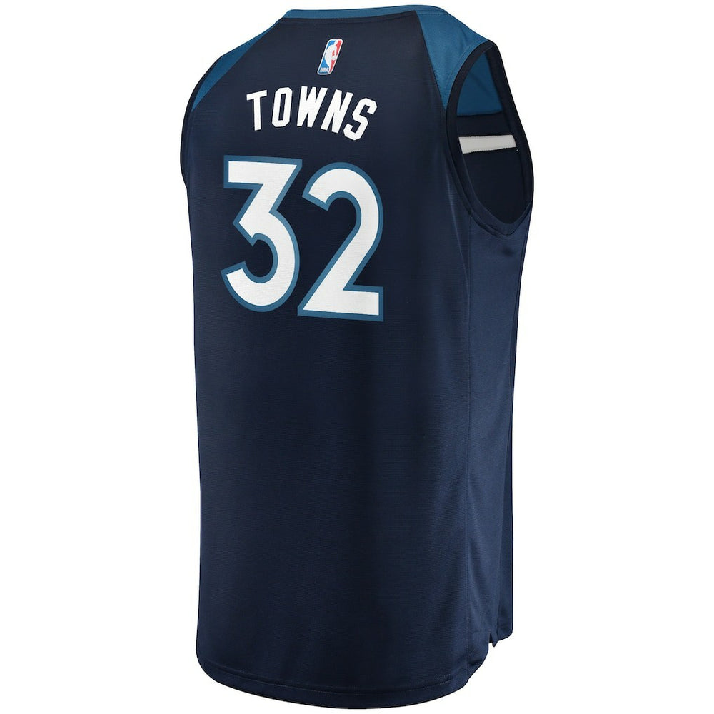 Karl-Anthony Towns Minnesota Timberwolves Fast Break Replica Player Jersey Navy - Icon Edition | Fanatics on sale