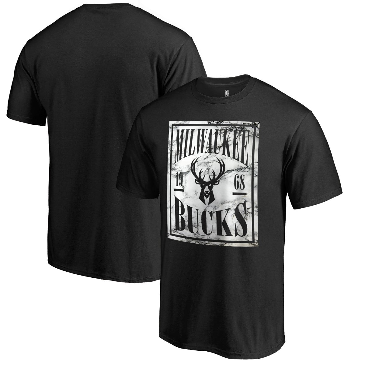 Milwaukee Bucks Black Court Vision T-Shirt shop