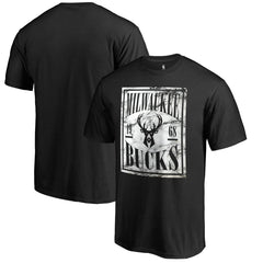 Milwaukee Bucks Black Court Vision T-Shirt shop