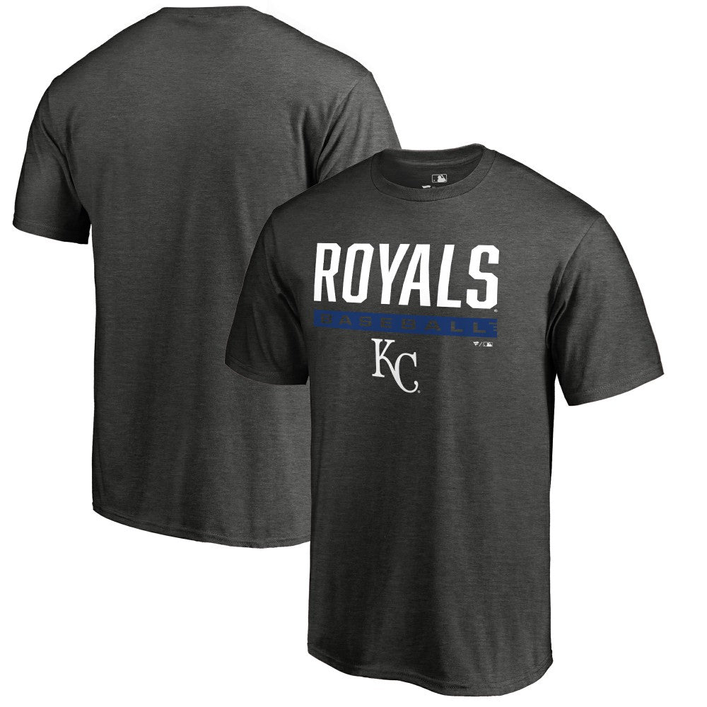 Kansas City Royals Win Stripe T-Shirt - Ash