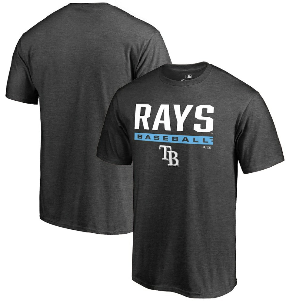 Tampa Bay Rays Win Stripe T-Shirt - Ash