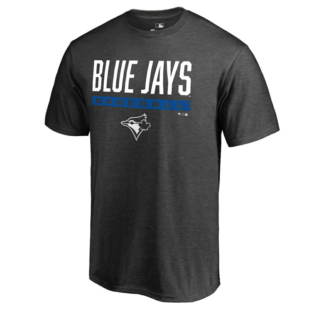 Toronto Blue Jays Win Stripe T-Shirt - Ash