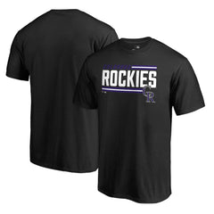 Colorado Rockies Onside Stripe T-Shirt - Black