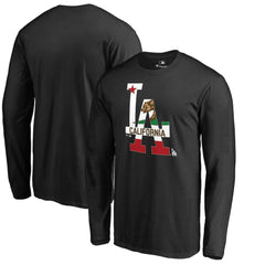 Los Angeles Dodgers Hometown Collection Cali Flag Long Sleeve T-Shirt - Black