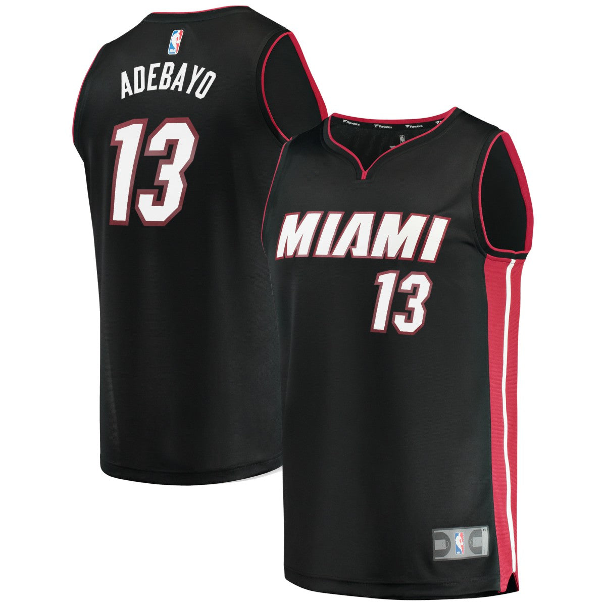 Bam Adebayo Miami Heat Fast Break Replica Player Jersey - Icon Edition - Black | Fanatics outlet