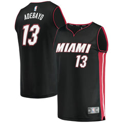Bam Adebayo Miami Heat Fast Break Replica Player Jersey - Icon Edition - Black | Fanatics outlet