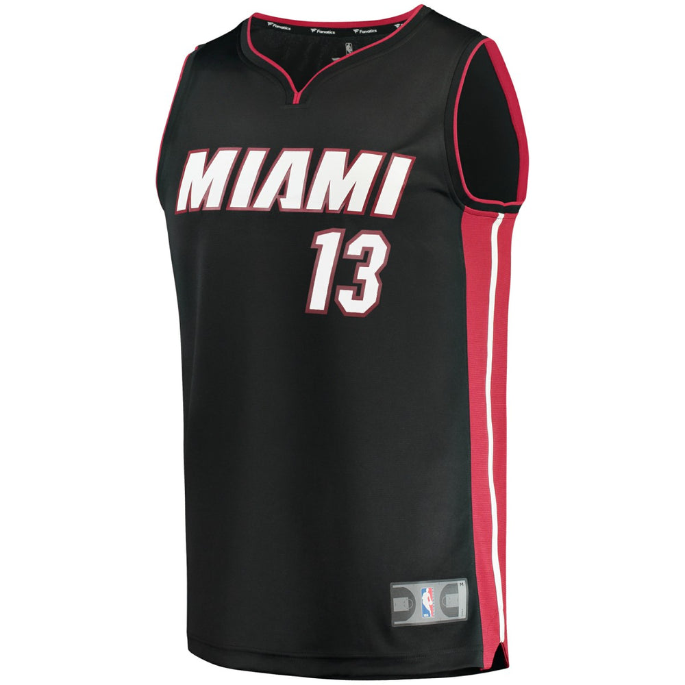Bam Adebayo Miami Heat Fast Break Replica Player Jersey - Icon Edition - Black | Fanatics outlet