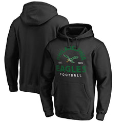 Philadelphia Eagles Timeless Collection Vintage Arch Pullover Hoodie - Black cheap
