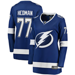 Victor Hedman Tampa Bay Lightning Fanatics Women's Home Breakaway Jersey Blue
