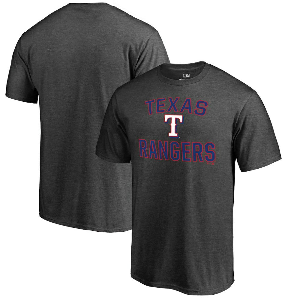 Texas Rangers Core Basics Victory Arch T-Shirt - Heathered Gray