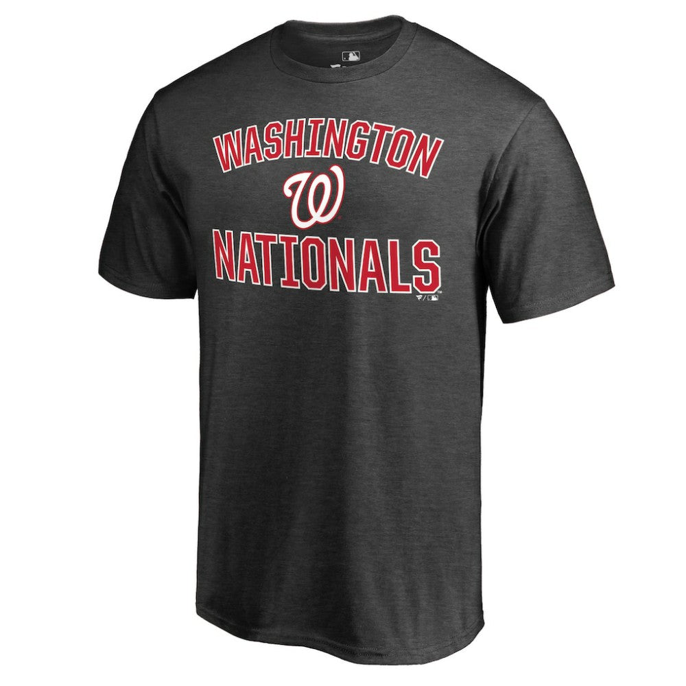 Washington Nationals Core Basics Victory Arch T-Shirt - Heathered Gray