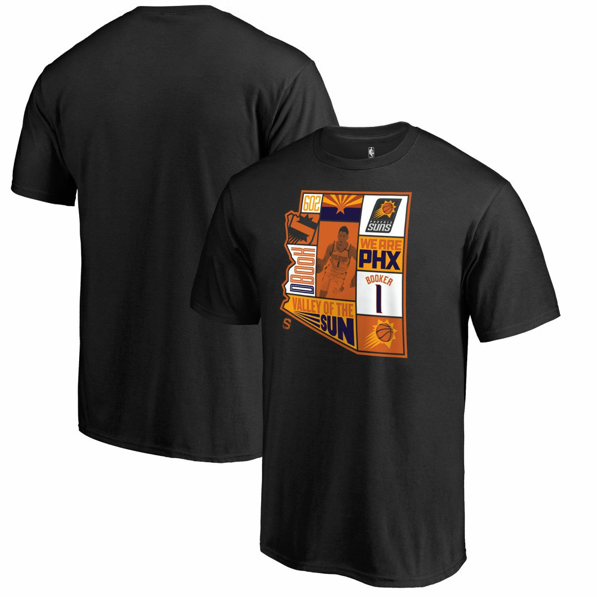 Devin Booker Phoenix Suns Player State T-Shirt - Black discount