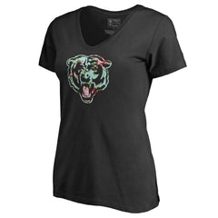 Chicago Bears Women's Lovely V-Neck T-Shirt - Black outlet