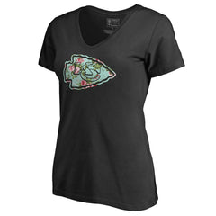 Kansas City Chiefs Women's Lovely V-Neck T-Shirt - Black online