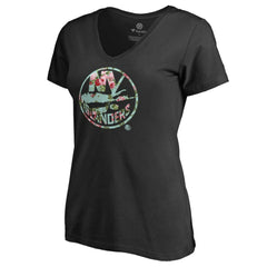 New York Islanders Women's Lovely V-Neck T-Shirt Black