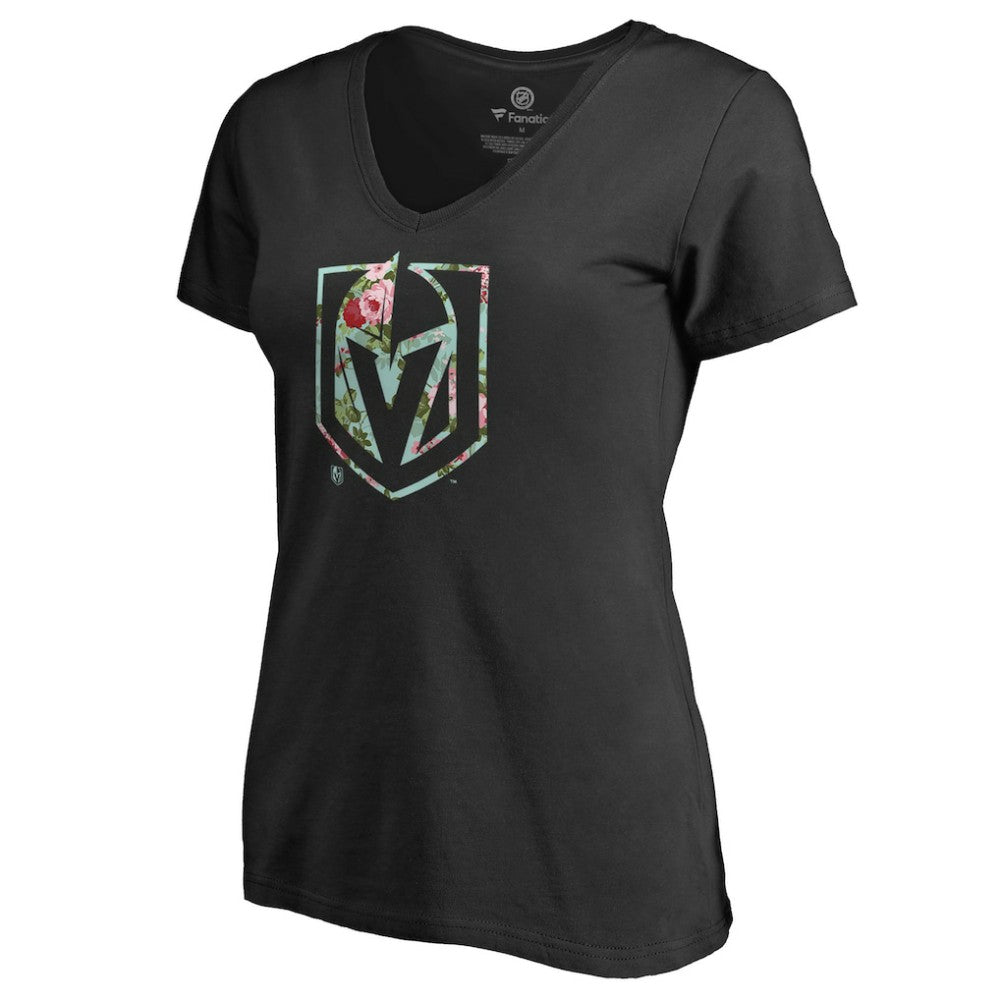 Vegas Golden Knights Women's Lovely V-Neck T-Shirt Black