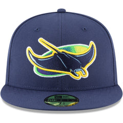 Tampa Bay Rays Alternate Authentic Collection On-Field 59FIFTY Fitted Hat - Navy | New Era