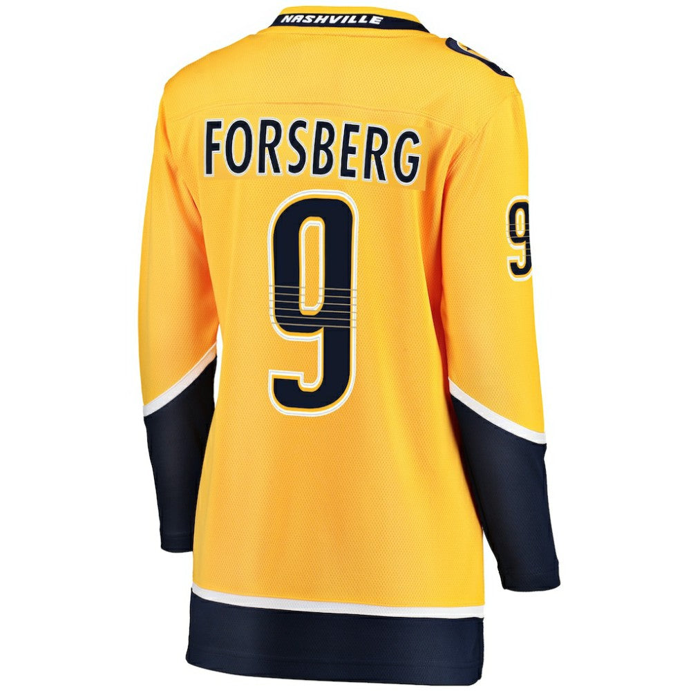 Filip Forsberg Nashville Predators Fanatics Women's Breakaway Player Jersey Gold