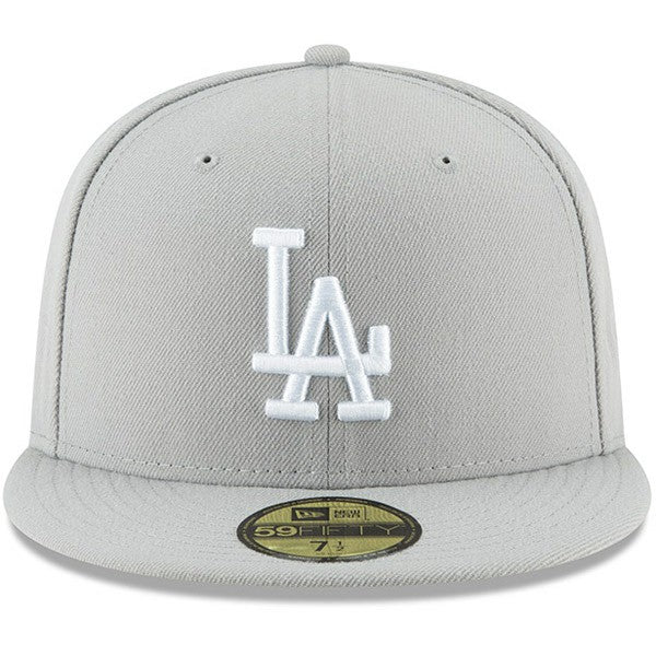 Los Angeles Dodgers Fashion Color Basic 59FIFTY Fitted Hat - Gray | New Era