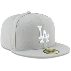 Los Angeles Dodgers Fashion Color Basic 59FIFTY Fitted Hat - Gray | New Era