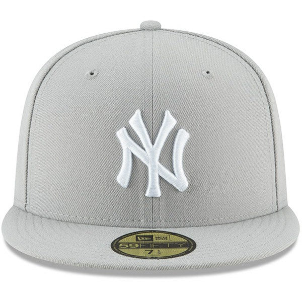 New York Yankees Fashion Color Basic 59FIFTY Fitted Hat - Gray | New Era