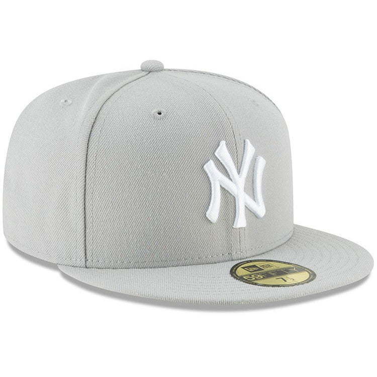 New York Yankees Fashion Color Basic 59FIFTY Fitted Hat - Gray | New Era