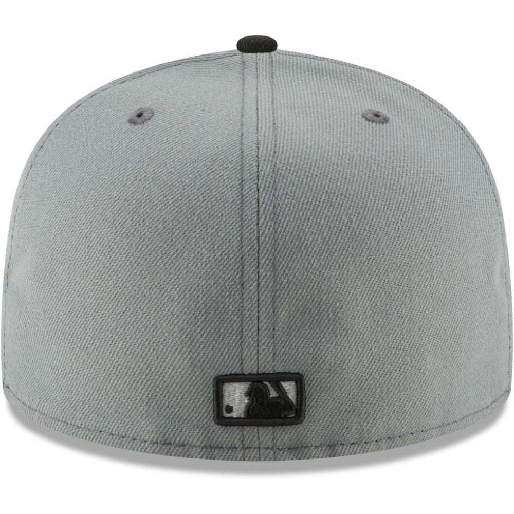 Atlanta Braves Two-Tone 59FIFTY Fitted Hat - Gray/Black | New Era