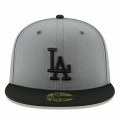 Los Angeles Dodgers Two-Tone 59FIFTY Fitted Hat - Gray/Black | New Era