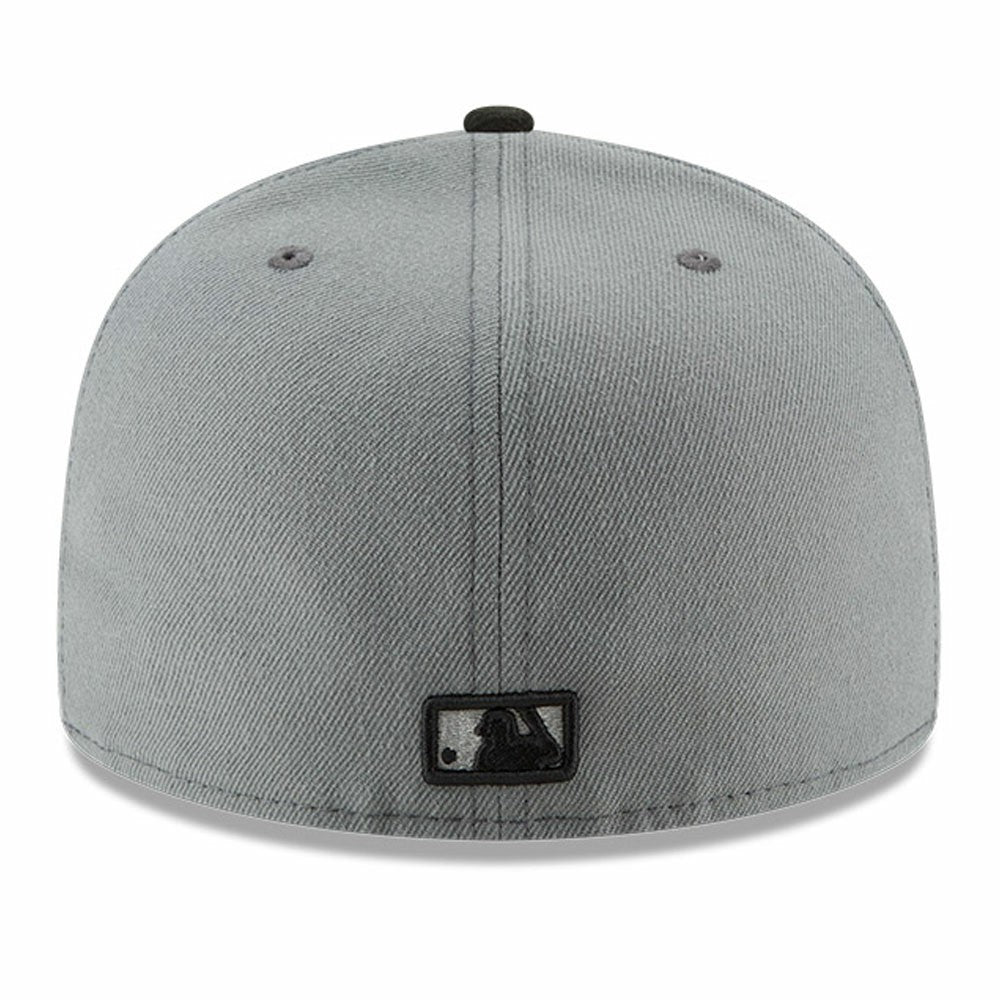 Los Angeles Dodgers Two-Tone 59FIFTY Fitted Hat - Gray/Black | New Era