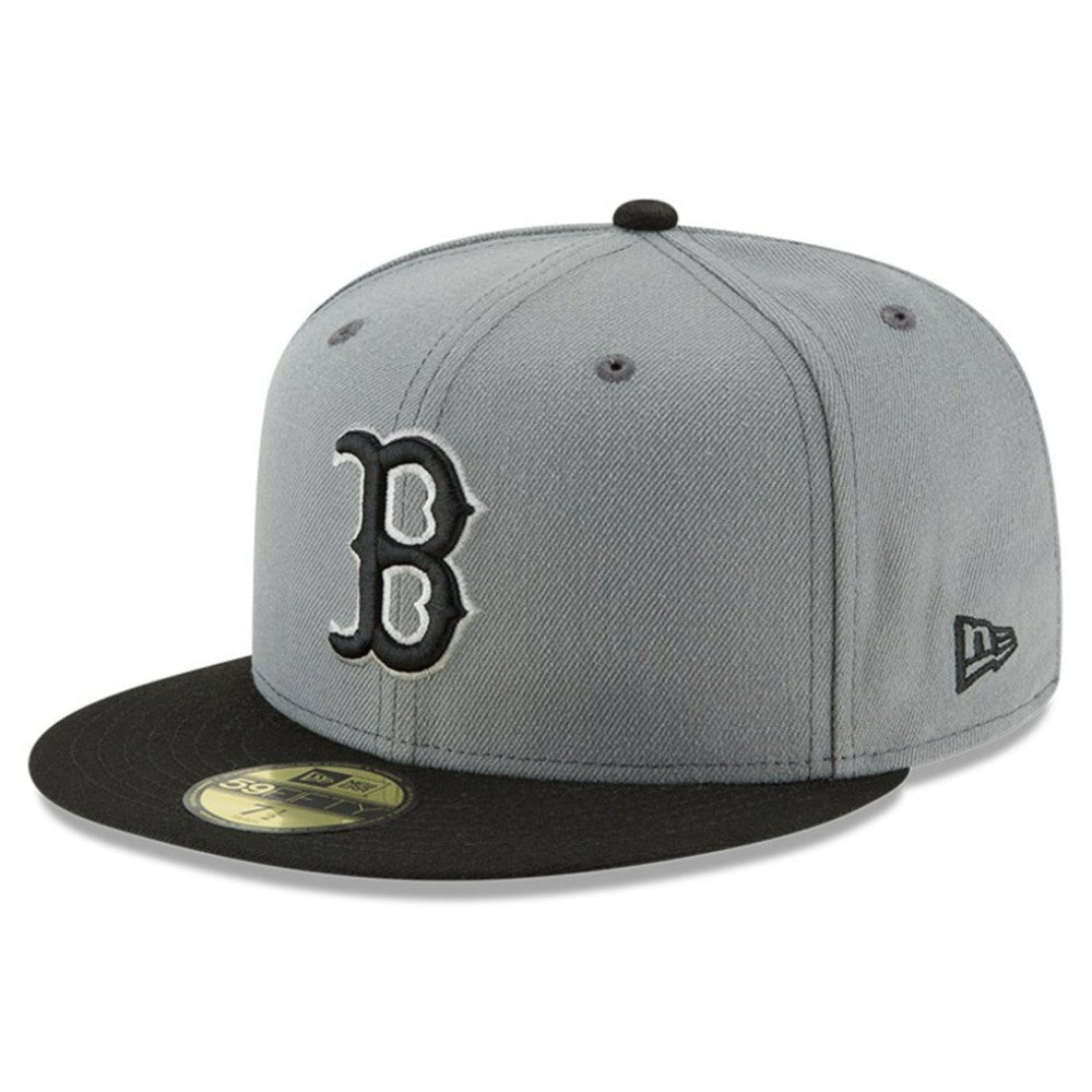 Boston Red Sox Two-Tone 59FIFTY Fitted Hat - Gray/Black | New Era
