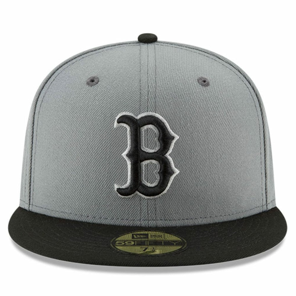 Boston Red Sox Two-Tone 59FIFTY Fitted Hat - Gray/Black | New Era